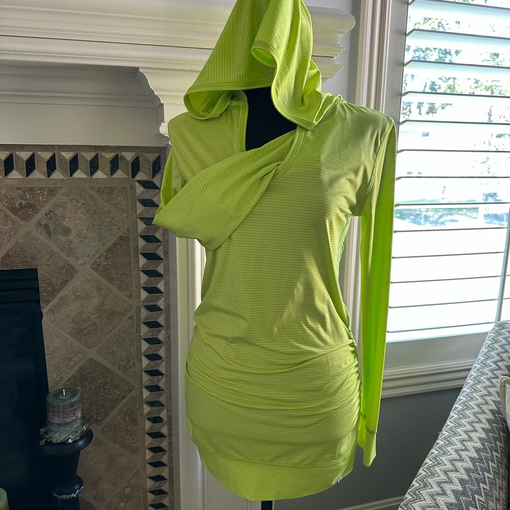 Soybu Neon Green Hooded Tunic